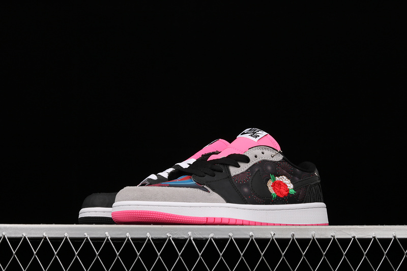 Air Jordan 1 Low Og Chinese New Year Black/White/Pink 29