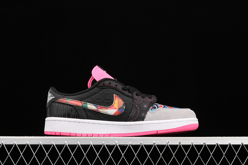 Air Jordan 1 Low Og Chinese New Year Black/White/Pink 33