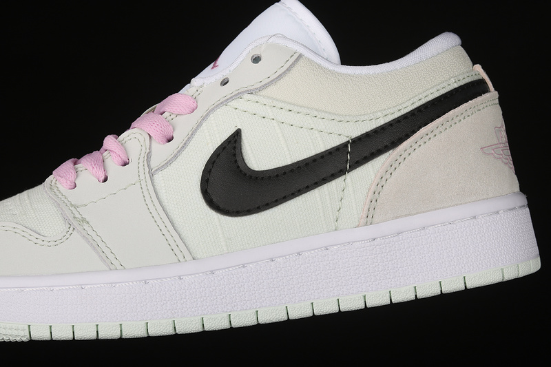 Air Jordan 1 Low Se Barely Green/Black/Light Arctic Pink/White 13