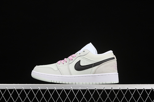 Air Jordan 1 Low Se Barely Green/Black/Light Arctic Pink/White 19