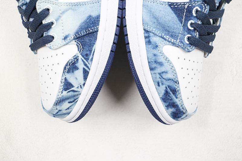 Air Jordan 1 Low Se Washed Blue/White/Blue 7