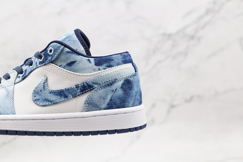 Air Jordan 1 Low Se Washed Blue/White/Blue 17