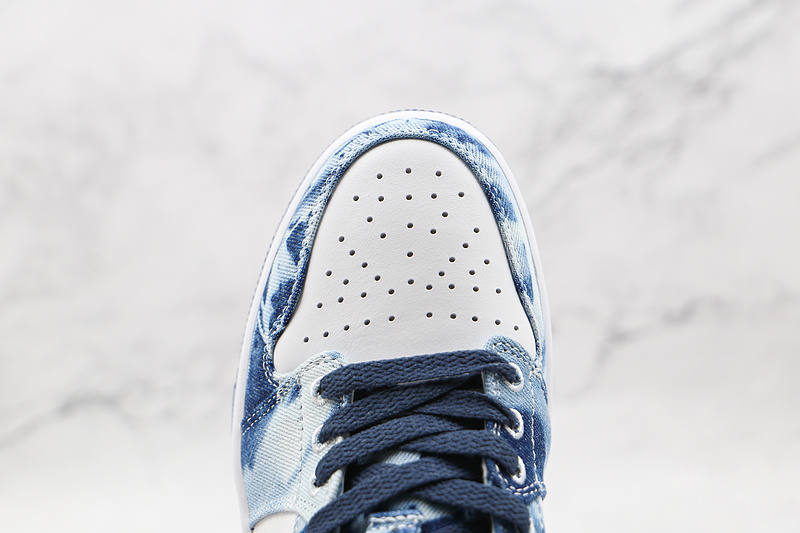 Air Jordan 1 Low Se Washed Blue/White/Blue 21