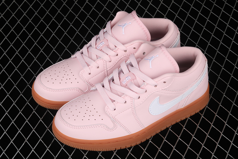 Air Jordan 1 Low Arctic Pink/White/Gum Light Brown 25