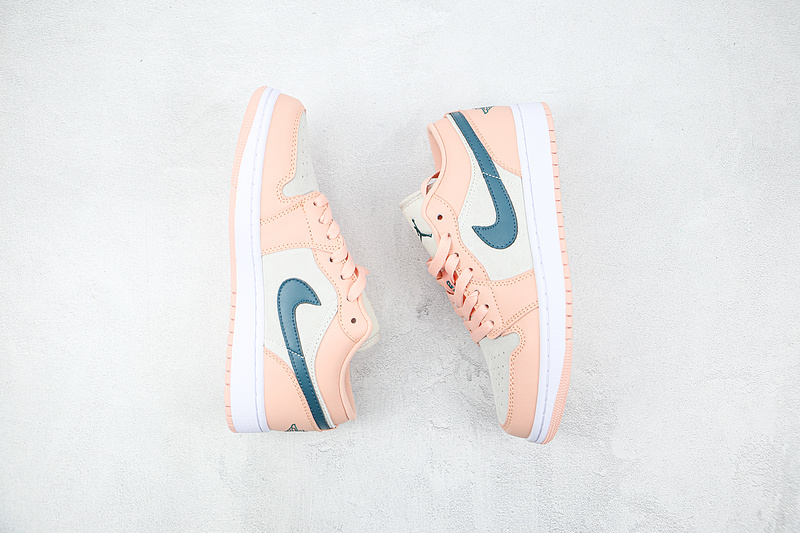 Air Jordan 1 Low Arctic Pink/Grey/Green 9