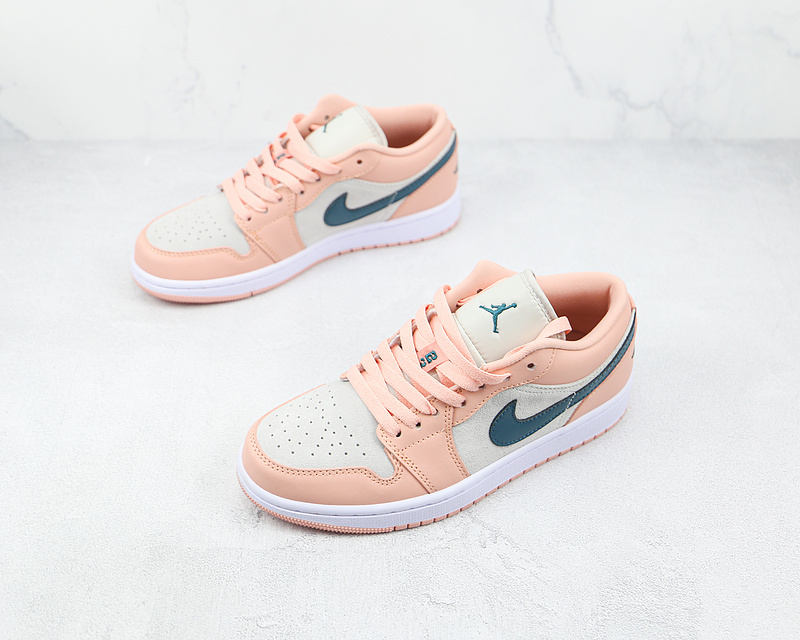 Air Jordan 1 Low Arctic Pink/Grey/Green 13