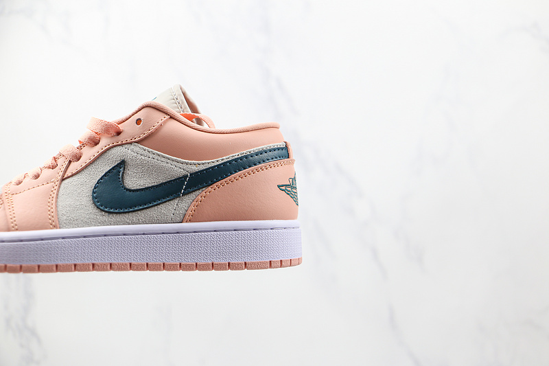 Air Jordan 1 Low Arctic Pink/Grey/Green 19