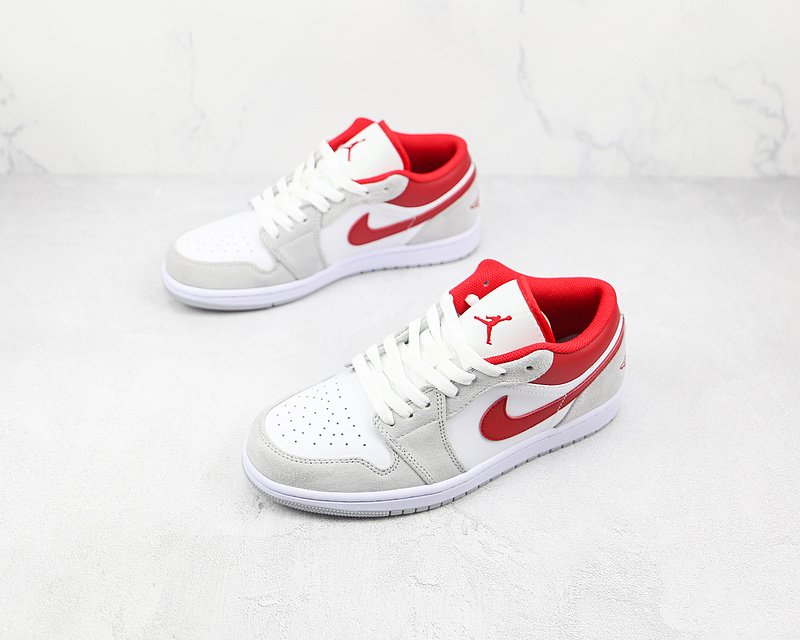 Air Jordan 1 Low Se Light Smoke Grey/White/Gym Red 5