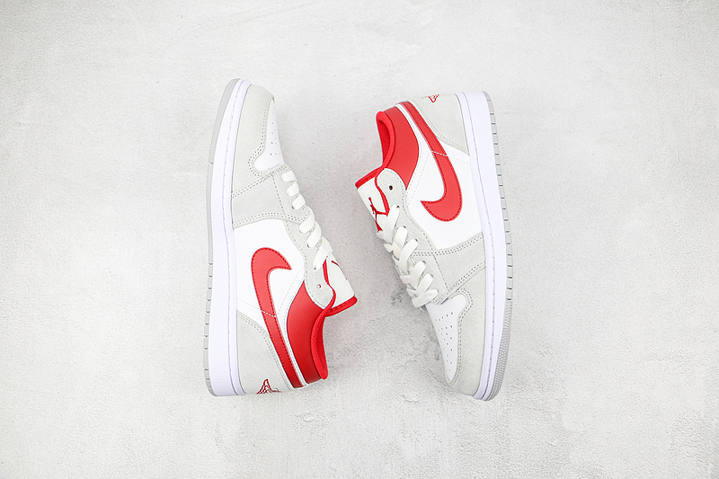 Air Jordan 1 Low Se Light Smoke Grey/White/Gym Red 9