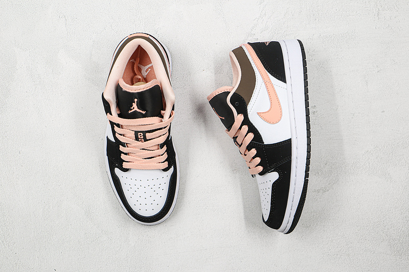 Air Jordan 1 Mid Se Peach Mocha White/Apricot/Agate/Black 17