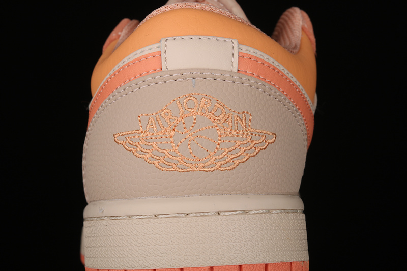 Air Jordan 1 Low Atomic Orange/Apricot Agate/White 11