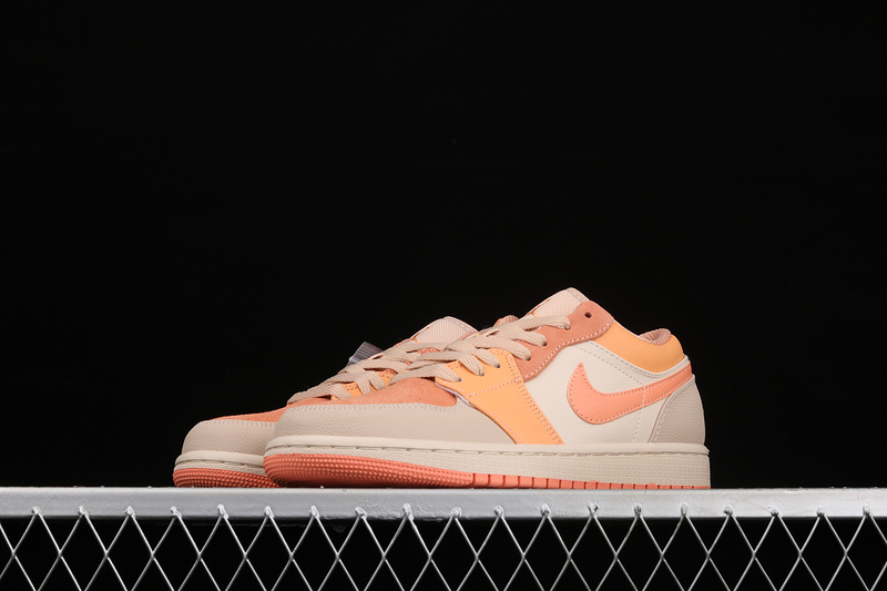 Air Jordan 1 Low Atomic Orange/Apricot Agate/White 33