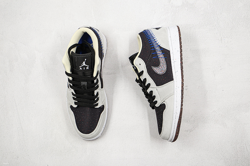 Air Jordan 1 Low Crater Grey/Blue/Black 11