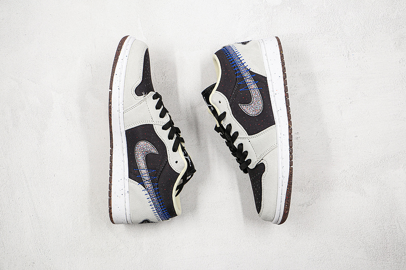 Air Jordan 1 Low Crater Grey/Blue/Black 15