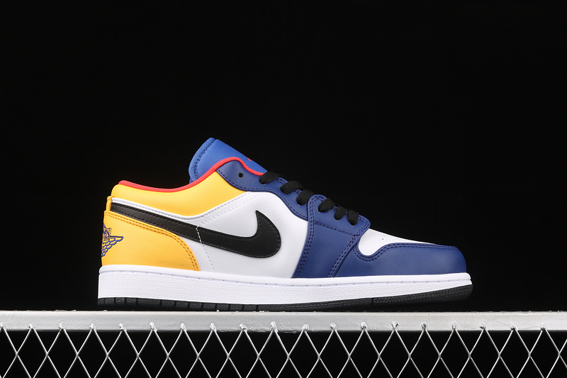 Air Jordan 1 Low White/Deep Royal Blue/Laser Orange/Track Red 15