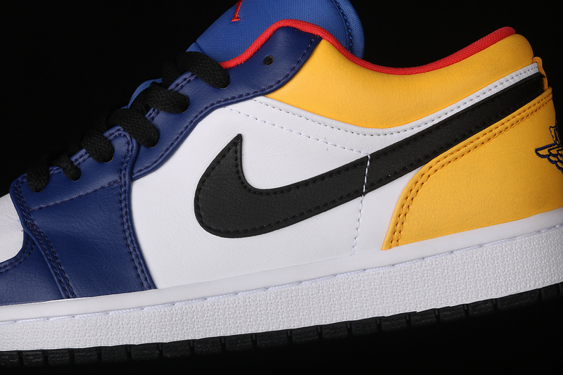 Air Jordan 1 Low White/Deep Royal Blue/Laser Orange/Track Red 29