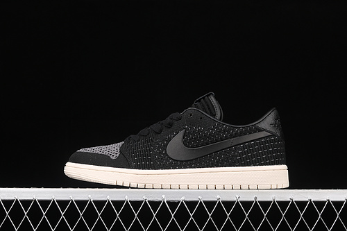 Air Jordan 1 Low Flyknit Black/Black/Guava Ice 31