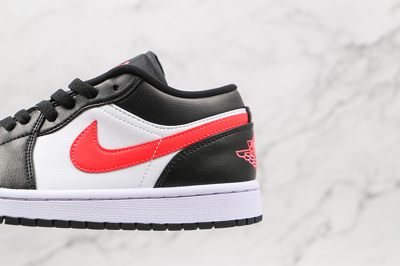 Air Jordan 1 Low Black/Siren Red/White 3