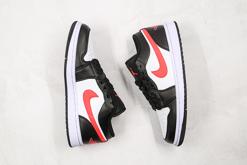 Air Jordan 1 Low Black/Siren Red/White 17