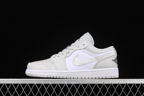 Air Jordan 1 Low White Camo White/Photon Dust/Grey Fog 15