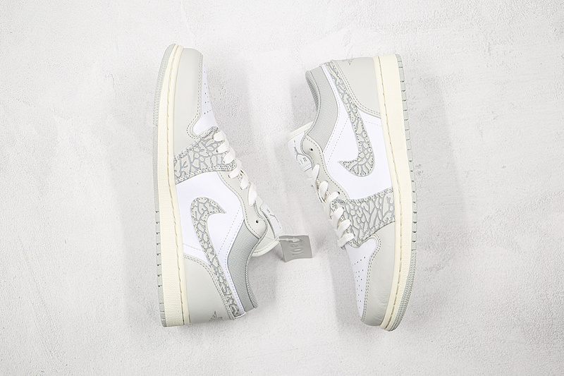 Air Jordan 1 Low Premium Elephant Print White/Neutral Grey/Smoke Grey 5