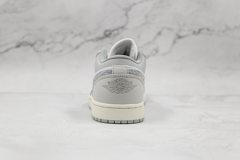 Air Jordan 1 Low Premium Elephant Print White/Neutral Grey/Smoke Grey 9