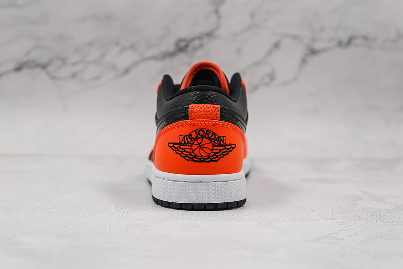 Air Jordan 1 Low Se Black/Turf Orange/White 5