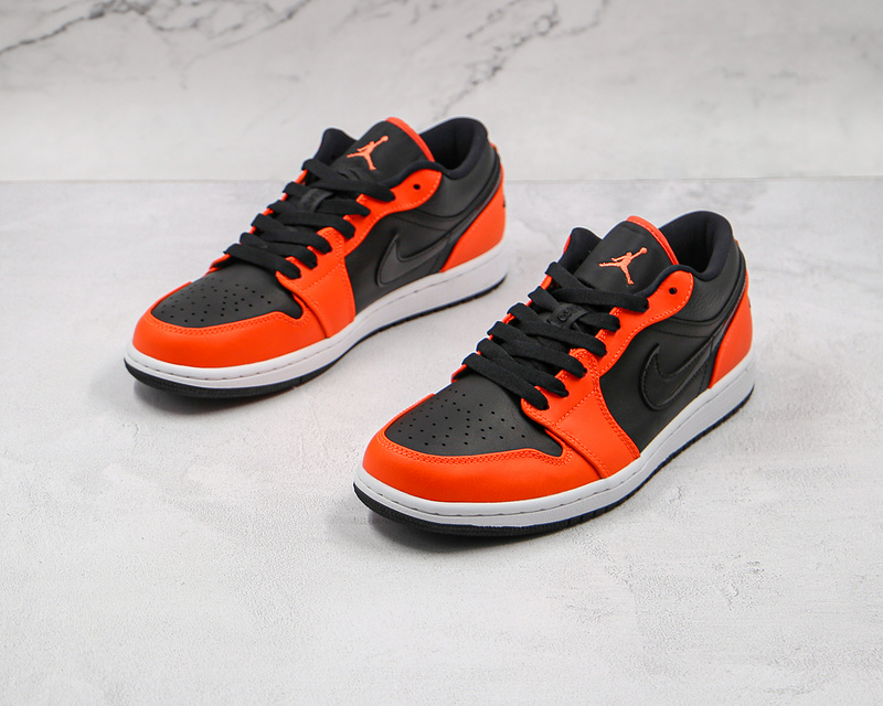 Air Jordan 1 Low Se Black/Turf Orange/White 7