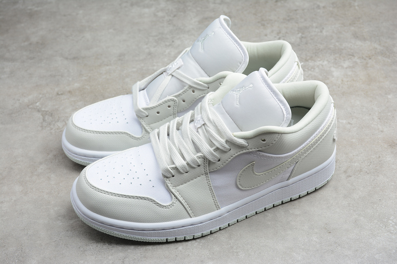 Air Jordan 1 Low White/Spruce Aura-Spruce Aura 11