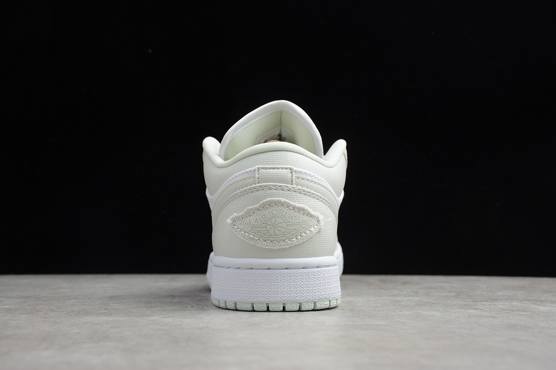 Air Jordan 1 Low White/Spruce Aura-Spruce Aura 15