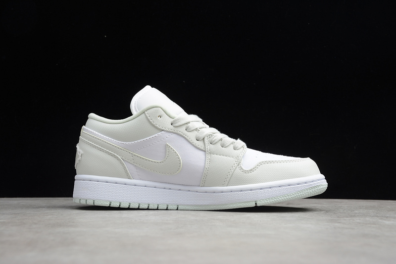 Air Jordan 1 Low White/Spruce Aura-Spruce Aura 17