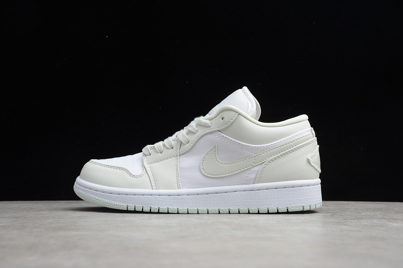 Air Jordan 1 Low White/Spruce Aura-Spruce Aura 27