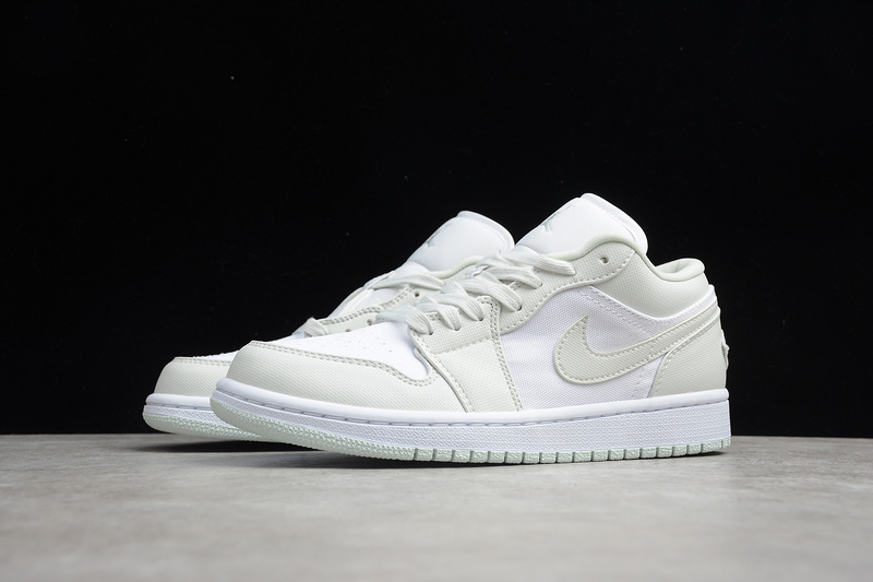 Air Jordan 1 Low White/Spruce Aura-Spruce Aura 31