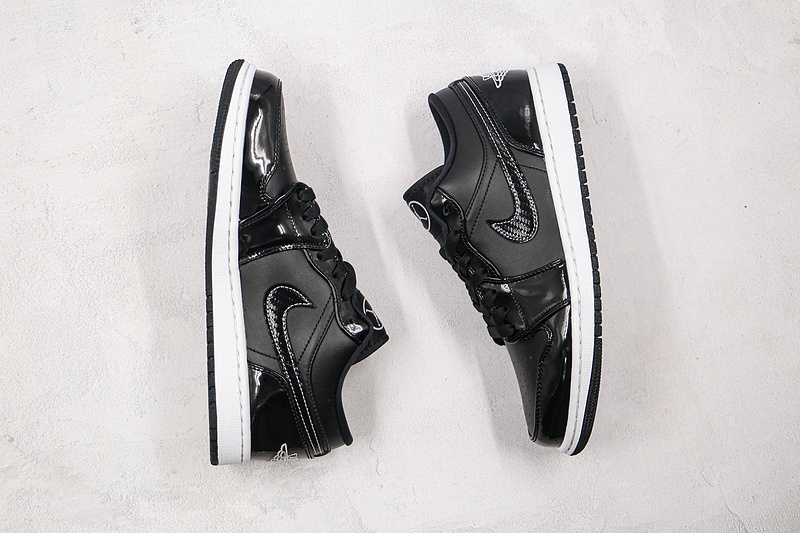 Air Jordan 1 Low All Star 2021 Black/Black/White 17