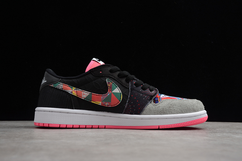 Air Jordan 1 Low Chinese New Year Black/Grey-Multi 9