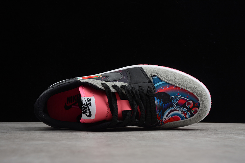 Air Jordan 1 Low Chinese New Year Black/Grey-Multi 29