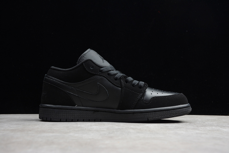 Gz Air Jordan 1 Retro Low Black/Black/Black 25