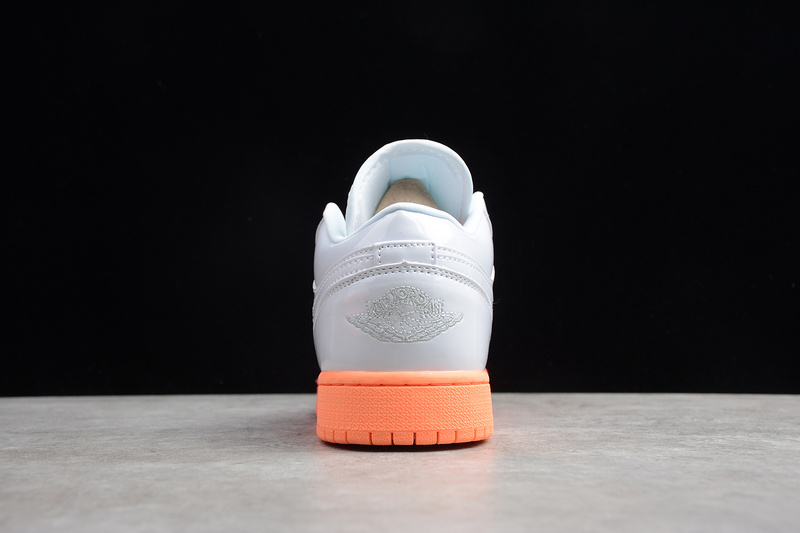 Gz Air Jordan 1 Low Gs White/Bright Crimson-Bright Mango 29