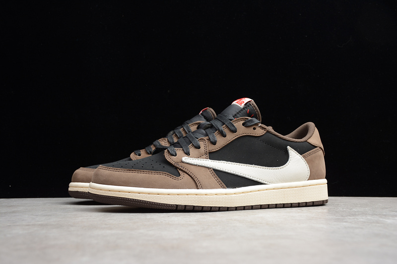 Cj Air Jordan 1 Retro Low Og Sp Travis Scott Black/Dark Mocha 25