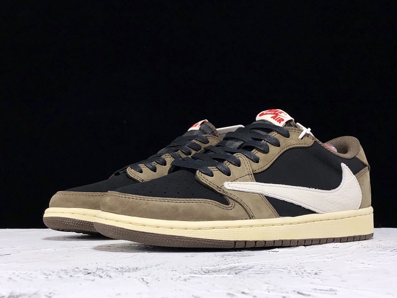 Gt Air Jordan 1 Retro Low Og Travis Scott Black/Dark Mocha/Red 21