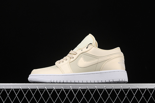 Air Jordan 1 Low Fossil Mushroom White/Beige 17