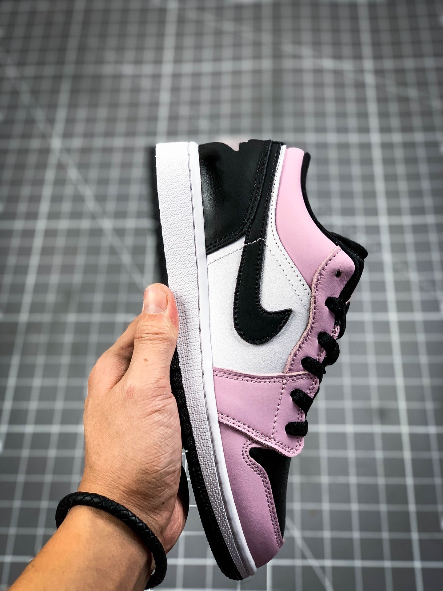 Air Jordan 1 Low Gs Light Arctic Pink/Black-White 7