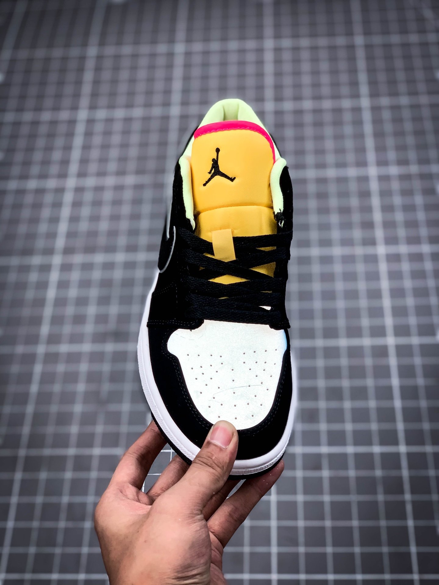 Air Jordan 1 Low Black/Yellow/Blue 11