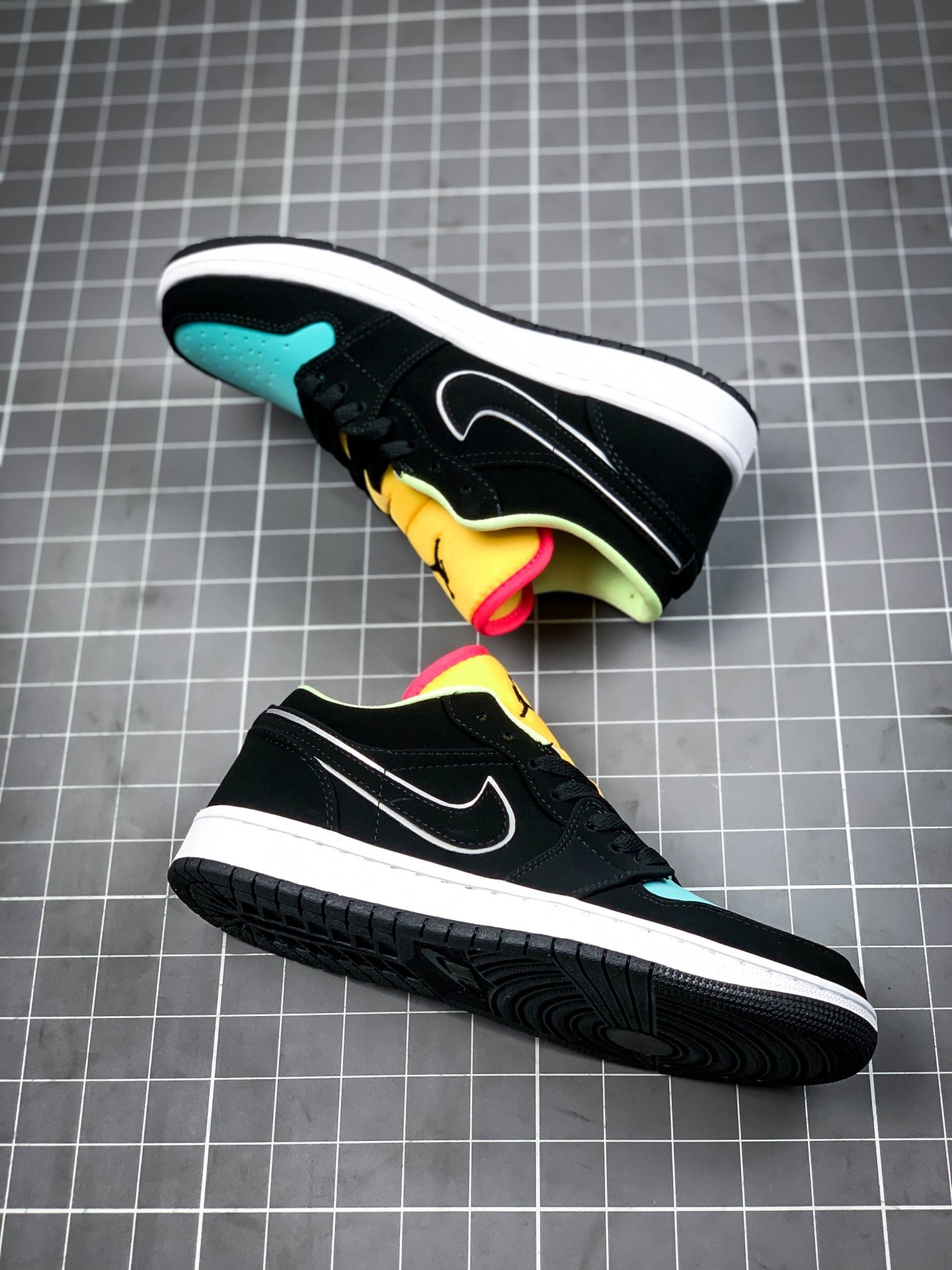 Air Jordan 1 Low Black/Yellow/Blue 15