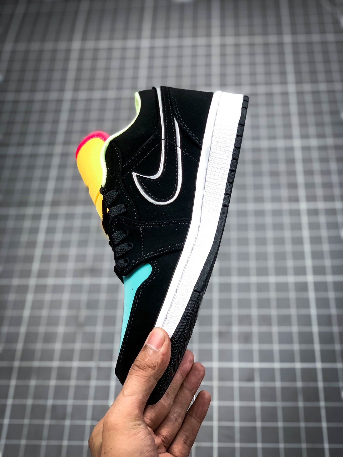 Air Jordan 1 Low Black/Yellow/Blue 17