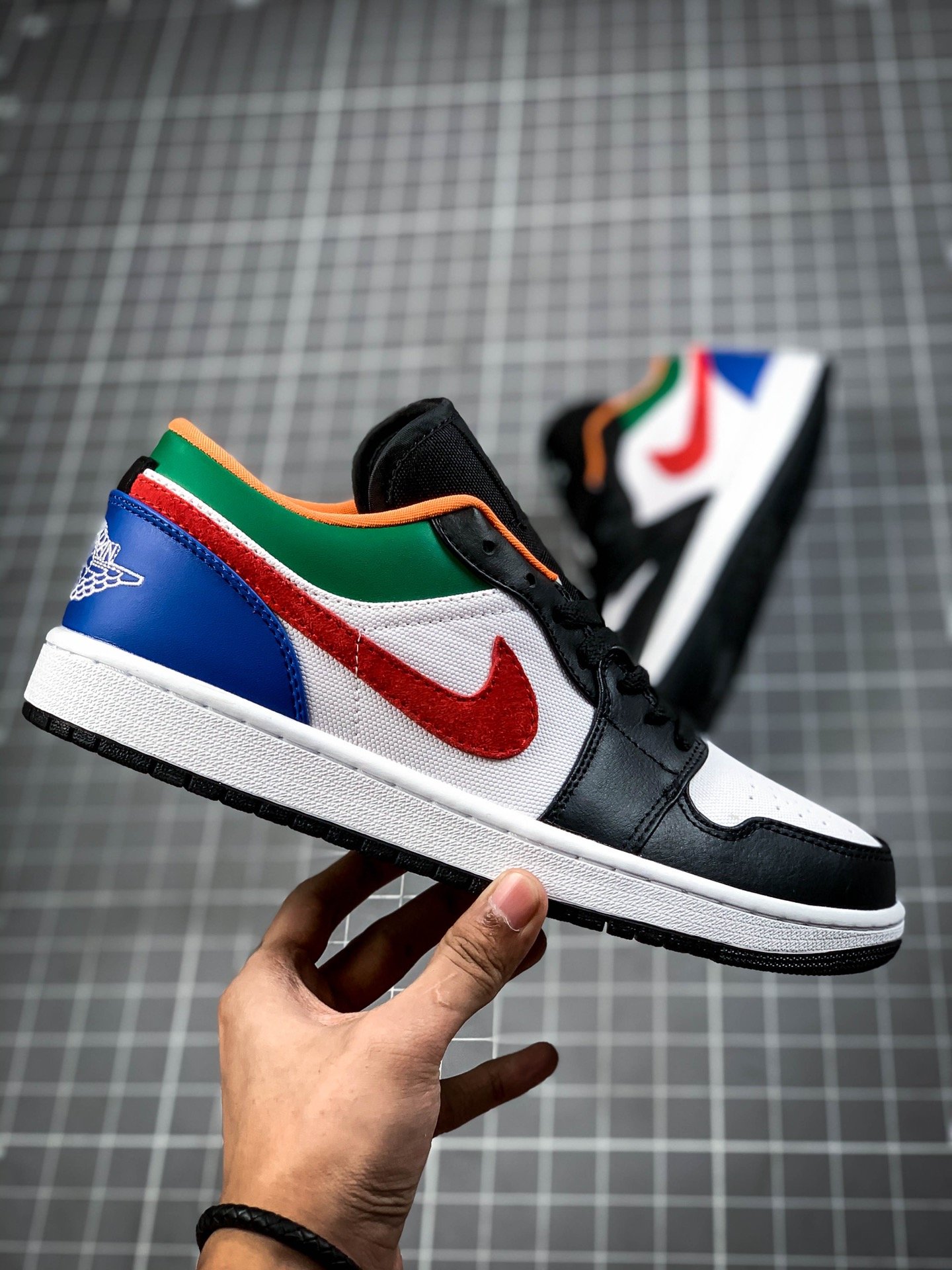 Air Jordan 1 Low White/Multi-Color 9