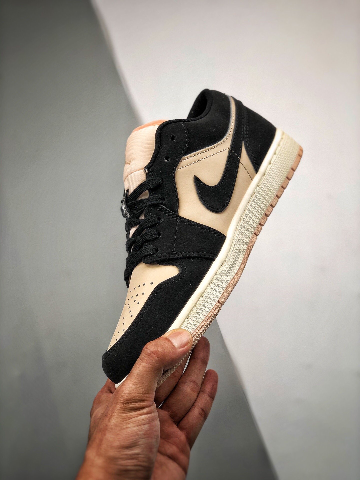 Air Jordan 1 Low Black/Guava Ice-White 13