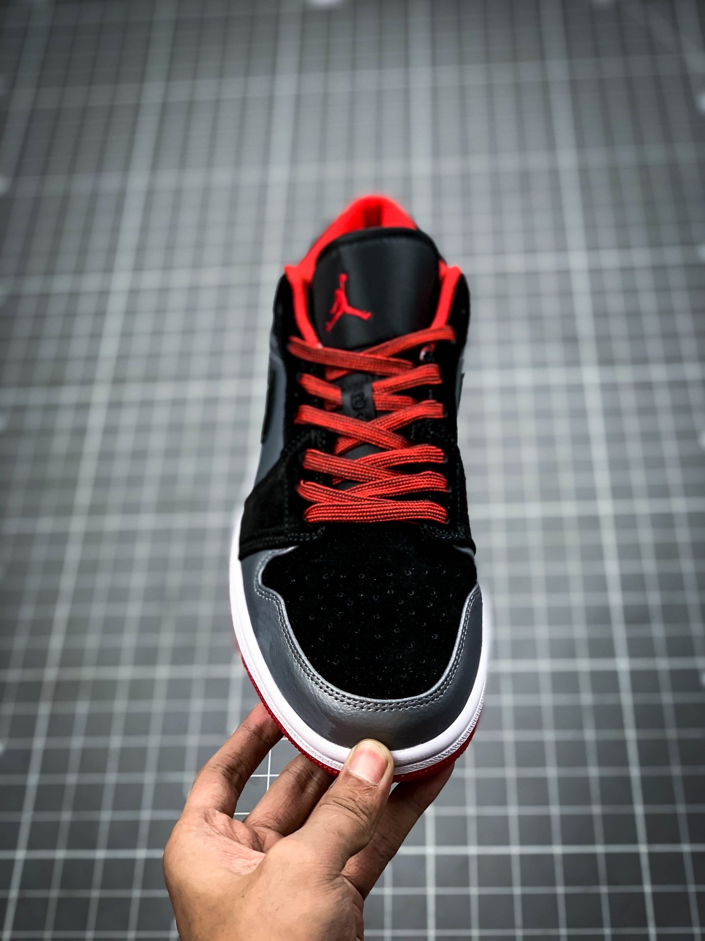 Air Jordan 1 Retro Low Dark Grey/Black/Red 5