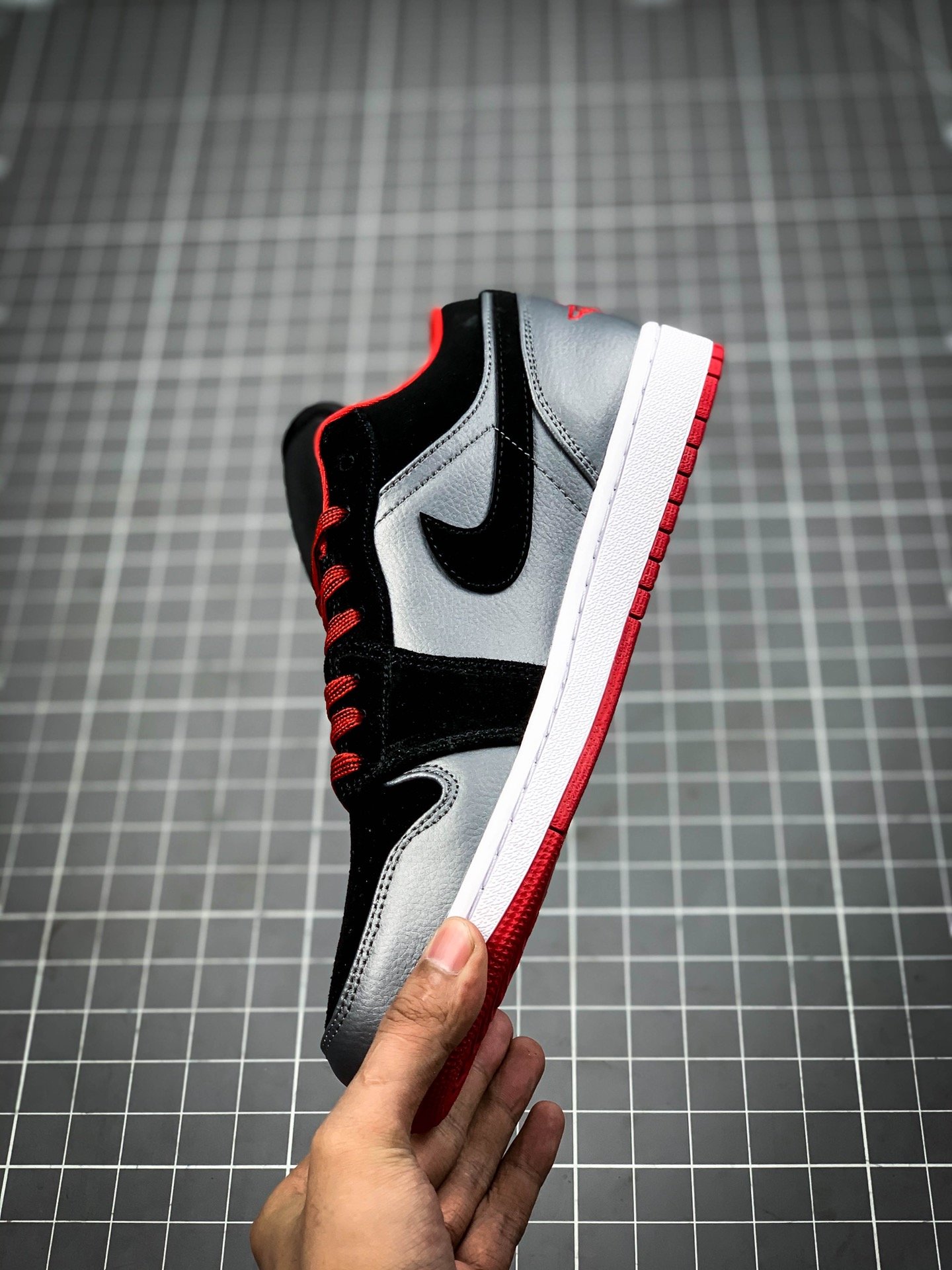 Air Jordan 1 Retro Low Dark Grey/Black/Red 13