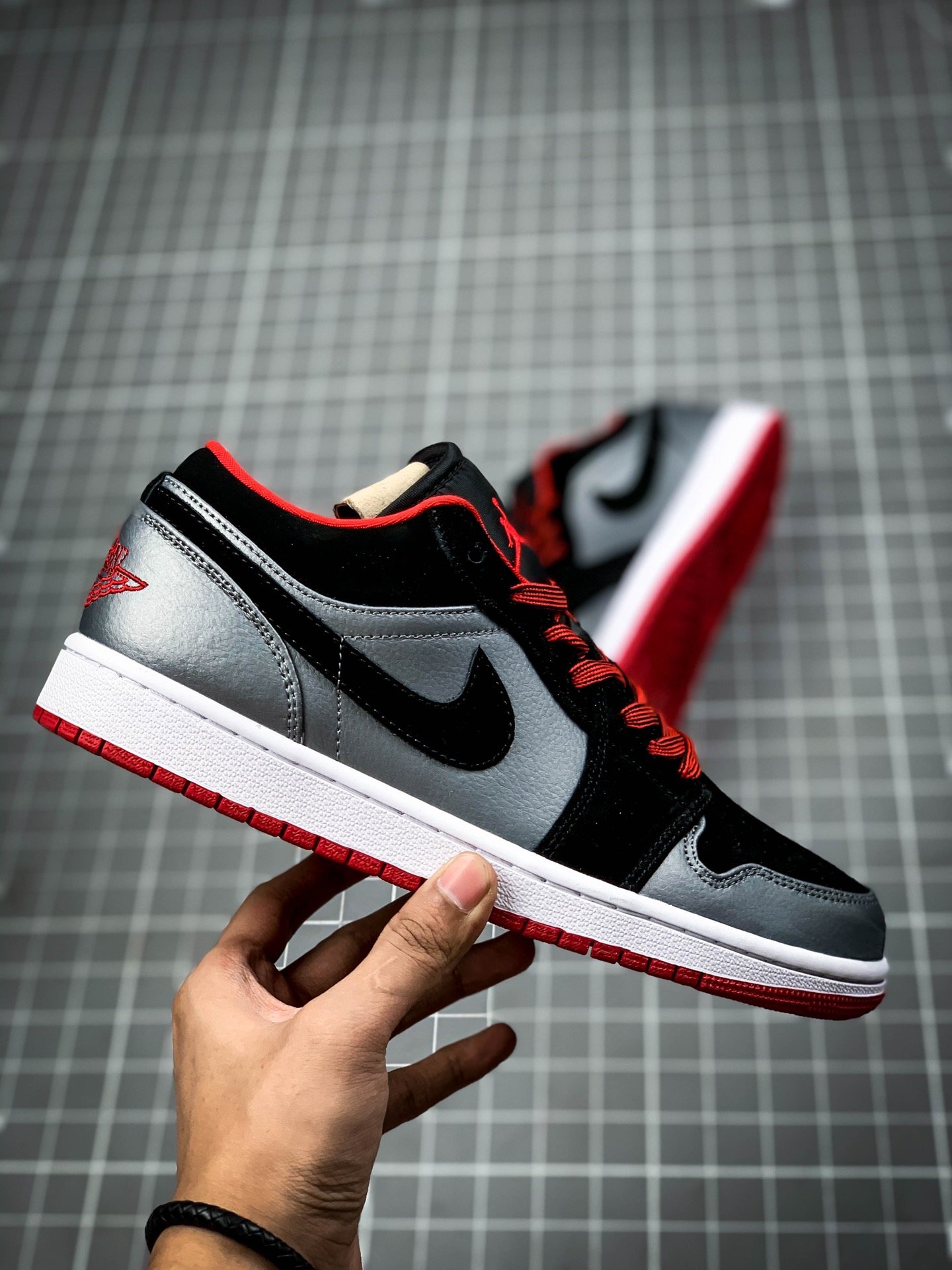 Air Jordan 1 Retro Low Dark Grey/Black/Red 15